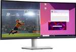 Dell S3423DWC Curved Ultrawide Monitor, 34 inch, WQHD 3440 x 1440, 100 Hz, USB-C, £320.98 (possible £274.44 with codes) @ Dell