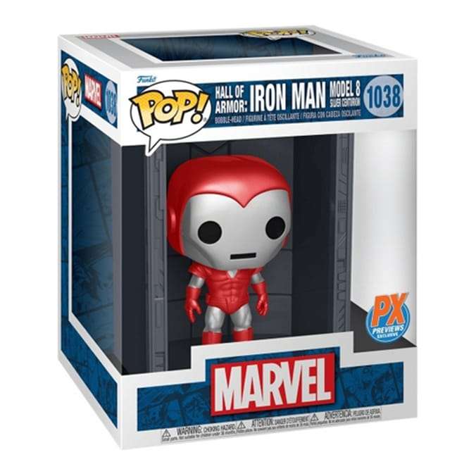 Pop! Vinyl Deluxe Marvel Iron Man Hall Of Armour Iron Man Model 8 Figure