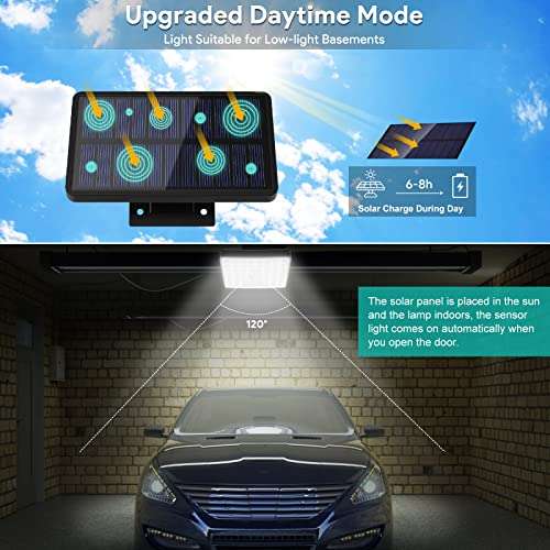 Tailcas Solar Security Lights Outdoor Motion Sensor, 4 Modes w/voucher - FBA Sold by WILLOW-LED