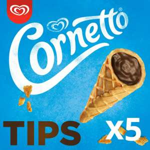 Cornetto Chocolate Tips Frozen 5x16g - 2 for £1 Farmfoods Wednesbury