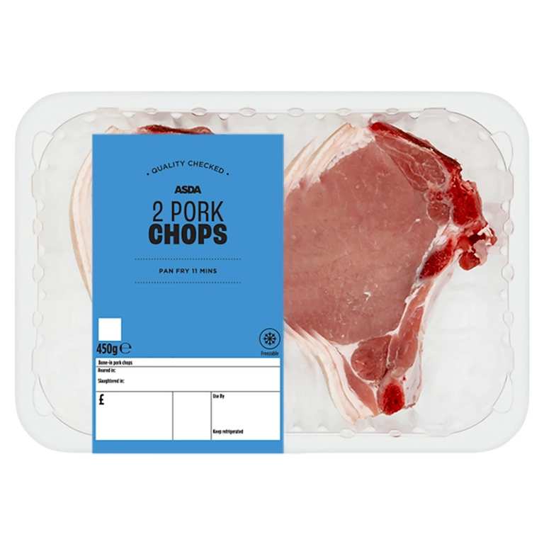 ASDA 2 Pork Chops 450g
