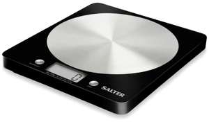 Salter Electronic Kitchen Scales with Steel Platform (Black / Silver) - £9.99 (Free Click & Collect) @ Argos