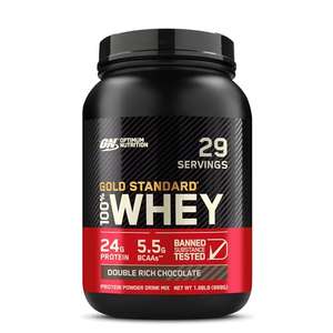 Optimum Nutrition Gold Standard Whey Protein, Muscle Building Powder with Naturally Occurring Glutamine and Amino Acids £19.79 S&S