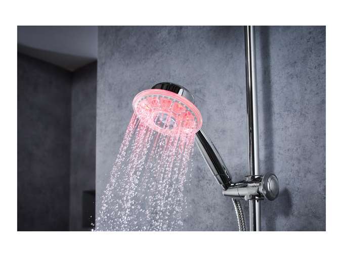 Livarno Home LED Shower Head - Choice of 2 - £9.99 Each In Store @ Lidl