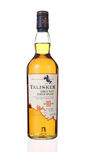 Talisker 10 Year Old Single Malt Scotch Whisky, 70 cl with Gift Box £26.50 (Prime Exclusive) @ Amazon