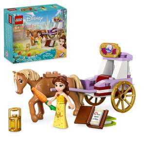 LEGO ǀ Disney Princess Belle’s Storytime Horse Carriage, with Belle Mini-Doll & Phillipe Figure, Disney’s Beauty and the Beast 43233