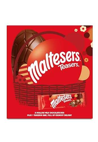 4 x Maltesers Teasers Milk Chocolate Large Easter Egg, 185g