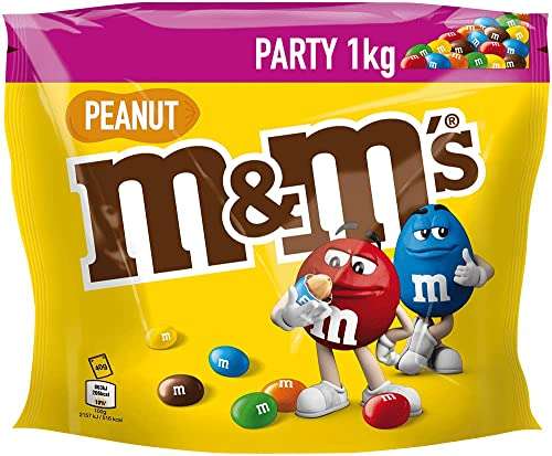 M&M'S Peanut Milk Chocolate Party Bulk Bag - 1kg - (Subscribe & Save £6.75)