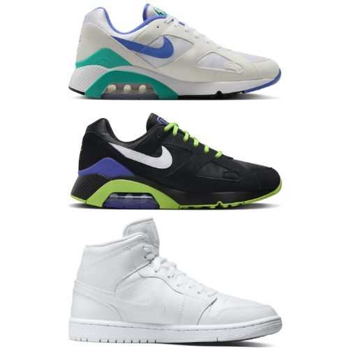 Nike Air Footwear Sale e.g Jordan 1 Mid White 5 / Max 180 Black 4, 5, 7, 9 £44 (More in Description)