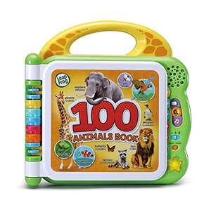 LeapFrog 100 Animals Book, Baby Book with Sounds and Colours for Sensory Play, Educational Toy for Kids, Preschool Bilingual Learning Games