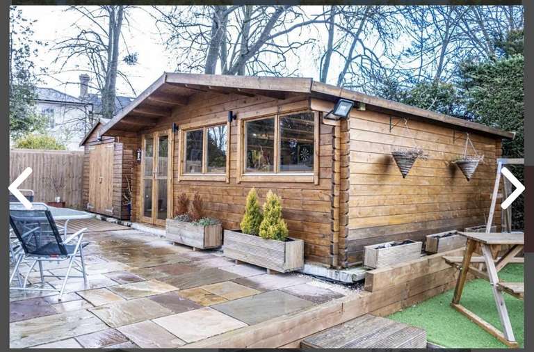 Truus Log Cabin 6.0m x 5.0m - 45mm Logs (Free Delivery Zone One / £80 Delivery Zone Two)