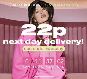 Up to 70% off the sale + 22p Next Day Delivery with code From Boohoo