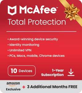McAfee Total protection 15 months for 10 devices
