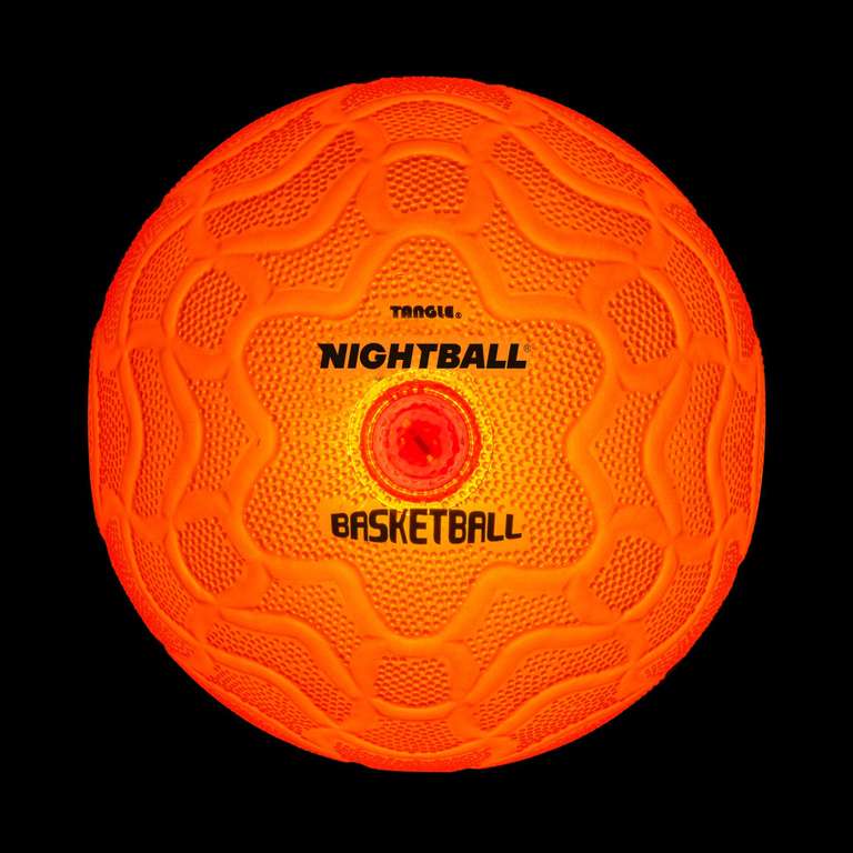 Tangle NightBall LED Light Up Orange Basketball - Free Click & Collect