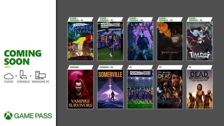 Xbox Game Pass Additions - Return to Monkey Island, Pentiment, Football Manager 2023, Somerville, and More
