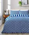 Lex Stripe Green / Blue Duvet Cover & Pillowcase Set Single £4.90 Double £7 King Size, £8.40 plus free click and collect