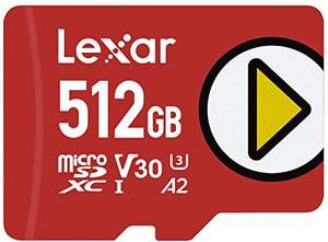Lexar PLAY 512GB Micro SD Card, microSDXC UHS-I Card, Up To 150MB/s Read - £44.99 @ Amazon