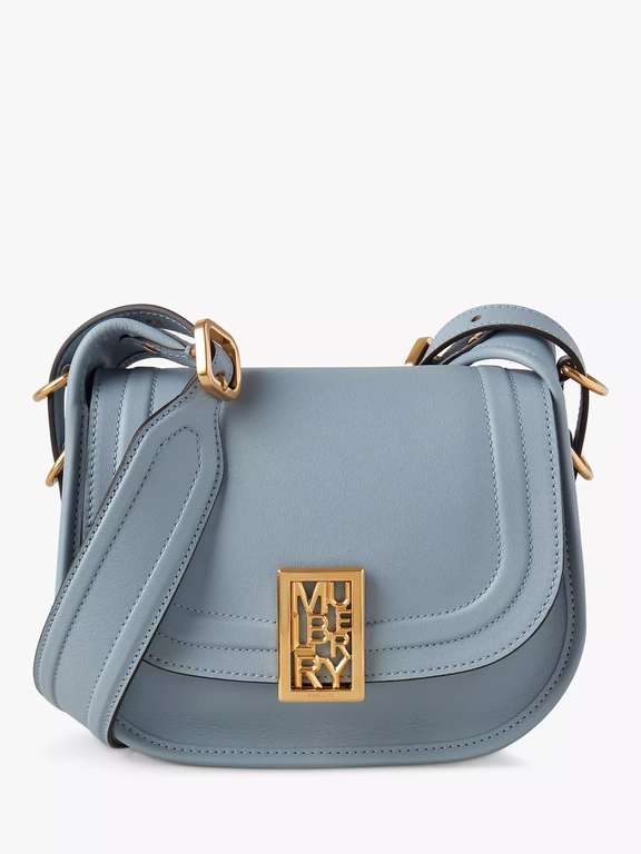 Mulberry Sadie Small Silk Calf Leather Satchel Bag, Cloud - £525 delivered @ John Lewis & Partners