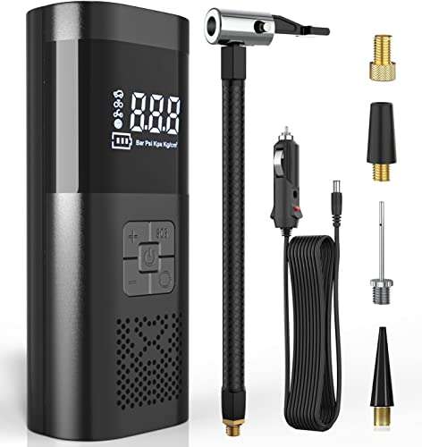 LabTEC Tyre Inflator Portable Air Compressor Cordless 6000mAh With Voucher Sold by TENHUI INTERNATIONAL / FBA