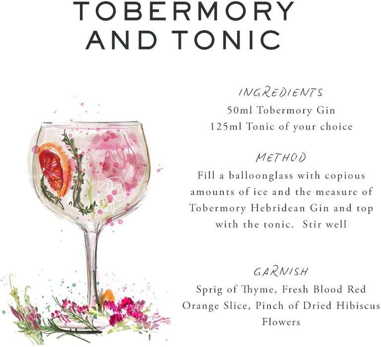 Tobermory Hebridean Gin, 70cl £23.80 @ Amazon