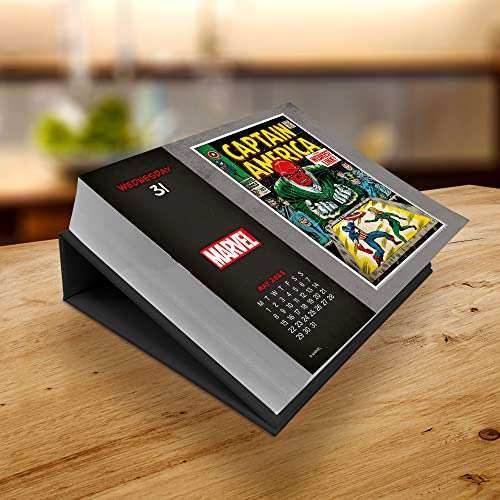 Marvel 2023 and Star Wars The Mandalorian 2023 Desk Calendar - Page A Day Formatted Calendar £2.74 @ Amazon