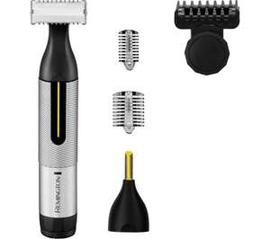 REMINGTON Omniblade Precision Wet & Dry Beard Hair Clipper - Black & Silver + Free Collection