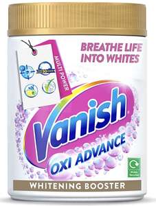 Vanish Fabric Stain Remover Gold Oxi Action Powder, Crystal White, 1.9 kg - £9.50 (Or subscribe & save - £8.08) @ Amazon