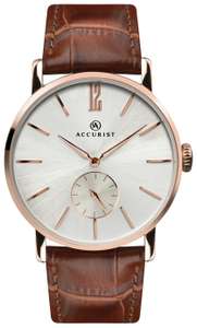Accurist Men's Brown Leather Strap Watch - £34.99 + Free Click & Collect - @ Argos