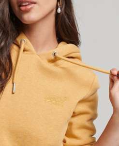 Superdry Womens Organic Cotton Essential Logo Hoodie ochre marl sizes 8, 10, 12, 14 and 16 - £16.79 delivered @ Superdry / eBay