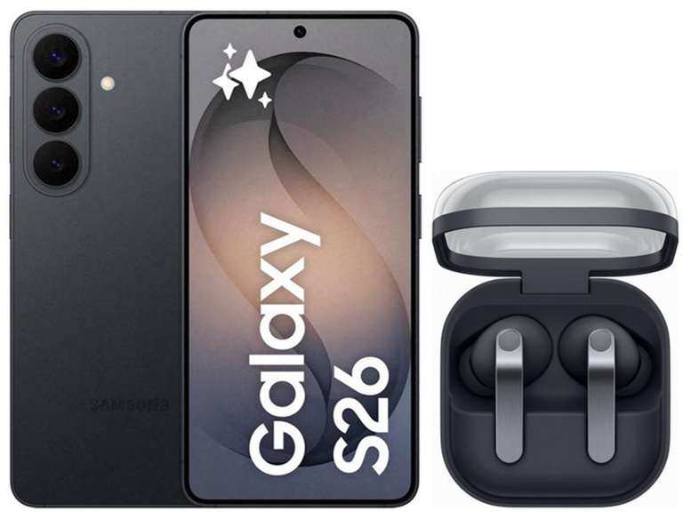 Samsung Galaxy S26 256GB + Buds4 + 200GB O2 Data, EU Roaming - £79 Upfront with code- £23/ 24mths via EPP