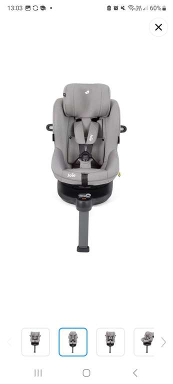 Joie i-Spin 360 E - Grey Flannel Group 0-1 Car Seat - £199.99 with click & collect @ Smyths