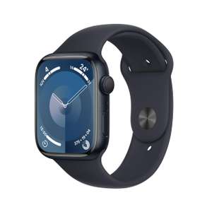 Apple Watch Series 9 [GPS] Smartwatch with 45 mm Midnight Colour Aluminium Case and Midnight Colour Sports Strap
