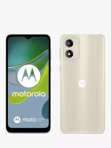 Moto e13, Android 13 Go Edition, 2GB memory, 64GB storage, Creamy White £89.99 @ John Lewis
