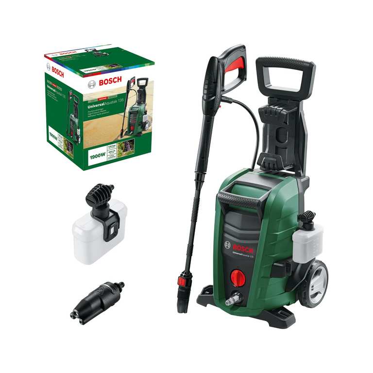Bosch UniversalAquatak 135 High Pressure Washer, 1900 W, 135 Bar
