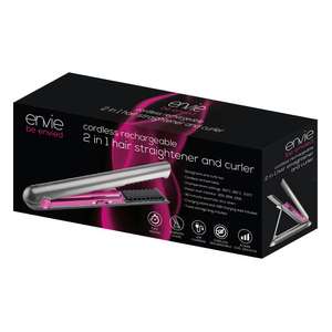 Envie cordless rechargeable hair straightener £9.99 + £2.49 Evri ParcelShop pickup @ Lloyd’s pharmacy