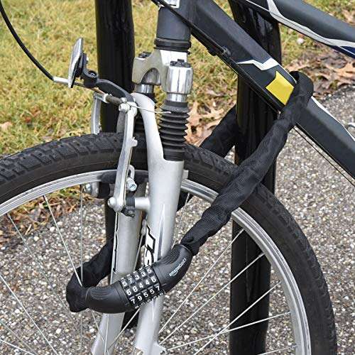 Amazon Basics 5-Digit Bike Lock Chain Cable, 97.2 cm, 1-Pack - Black £8.59 @ Amazon