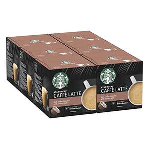 STARBUCKS Caffe Latte by Nescafe Dolce Gusto Coffee Pods (Pack of 6, Total 72 Capsules, 36 Servings) £7.50 @ Amazon Business
