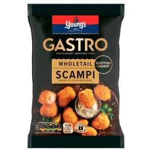 3 bags of Young's Gastro Wholetail Scampi 220g
