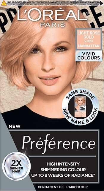 L'oreal Préférence Vivid Colours Permanent Gel Hair Dye, Light Rose Gold 9.23 - £2.10 @ Sainsbury's The Shires Retail Park Leamington Spa