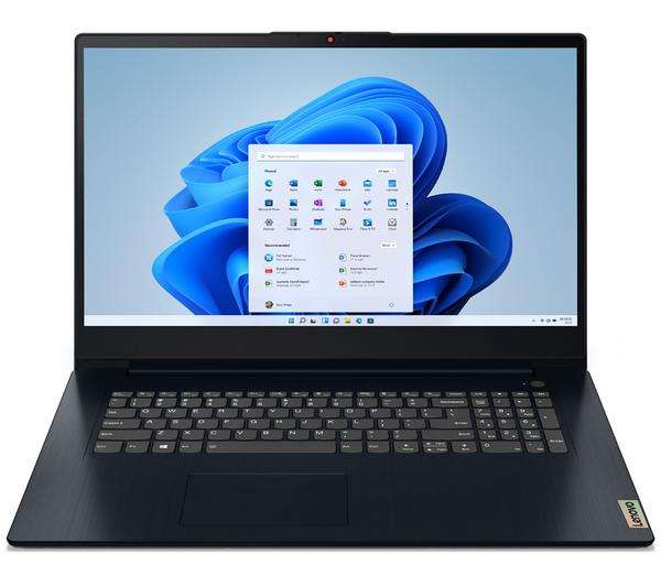 LENOVO IdeaPad 3i 17.3" Laptop - Intel Celeron, 128 GB SSD, Blue £199.99 @ Currys