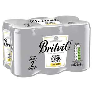 Britvic Slimline Tonic 330ml Cans 6 pack (Aintree)