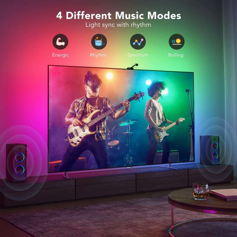 Govee T1 WiFi LED TV Backlights with Camera - For 55-65" TVs - £43.99 - GoveeUK / Amazon (Prime Exclusive)