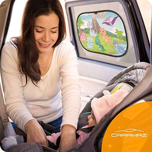 CARAMAZ Car Sun Shade for Baby Certified UV Protection- Extra Dark 51x31cm £4.99 with voucher @ Dispatches from Amazon Sold by Flipfeld