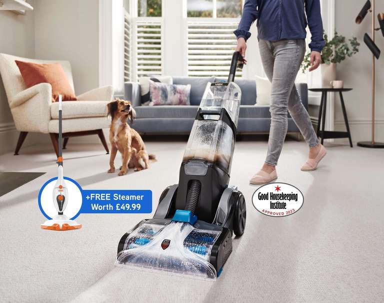 VAX Platinum SmartWash Carpet Cleaner + Free VAX Steam Glide