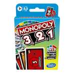 Monopoly Bid Game, Quick-Playing Card Game For 4 Players, Game For Families And Kids Ages 7 And Up (French Version)