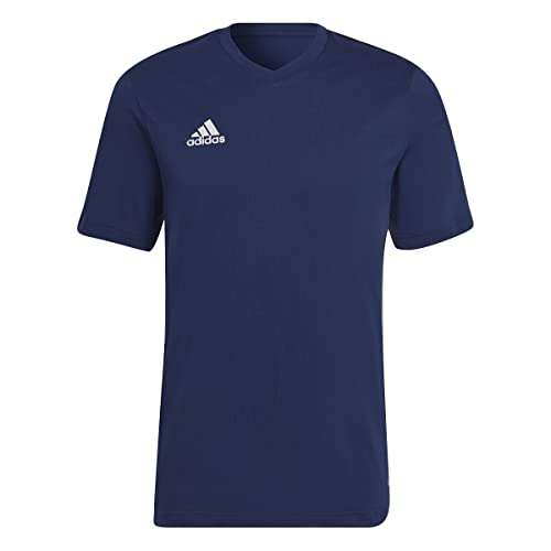 Adidas Men's Entrada 22 T-Shirt T-Shirt (Short Sleeve), Navy, £10.80 with student Prime account