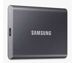 Samsung T7 Portable Solid State Drive, USB 3.2, 1TB, Titan Grey - £59.99 delivered @ John Lewis & Partners