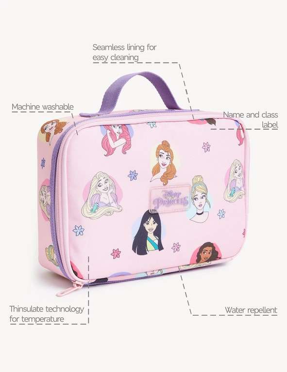 M&S Collection Kids' Lightweight Lunch Boxes (Disney Princess / Harry Potter / Minecraft / Peppa Pig) - Free Click & Collect