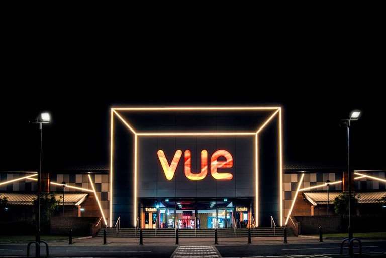 2 for £9, 5 for £20 Vue Cinema Tickets at selected Vue cinema locations - Exclusions apply + 10% off code + 75p admin fee @ Wowcher