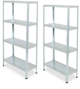 2 x Steel Garage Shelving unit, 4 shelf (H)1400mm (W)700mm - £35 at checkout (Effectively £17.50 each) Free C&C
